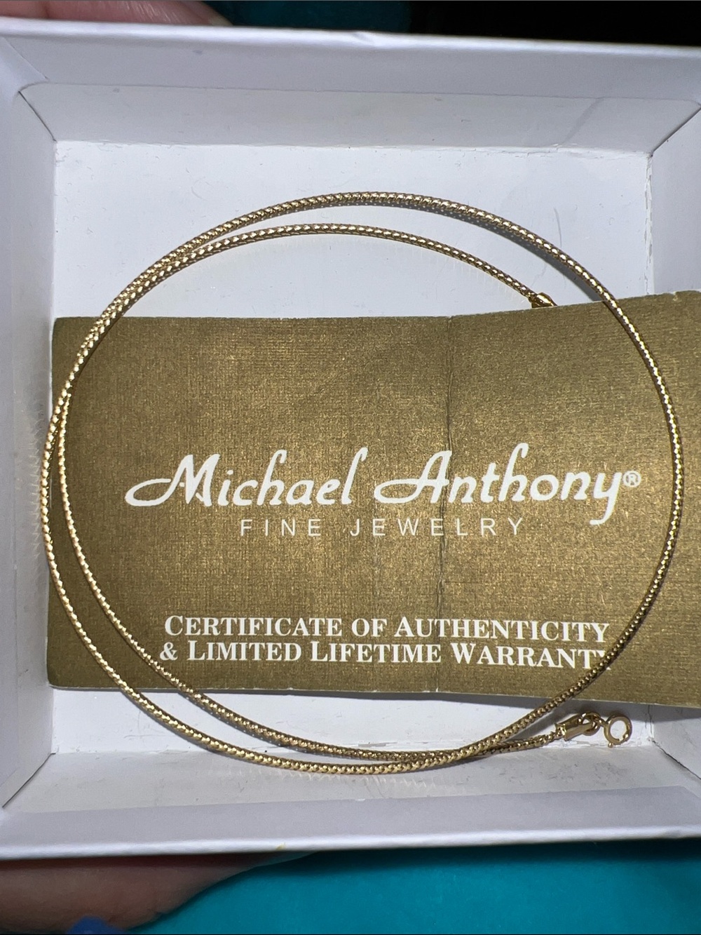 10kt gold necklace 417